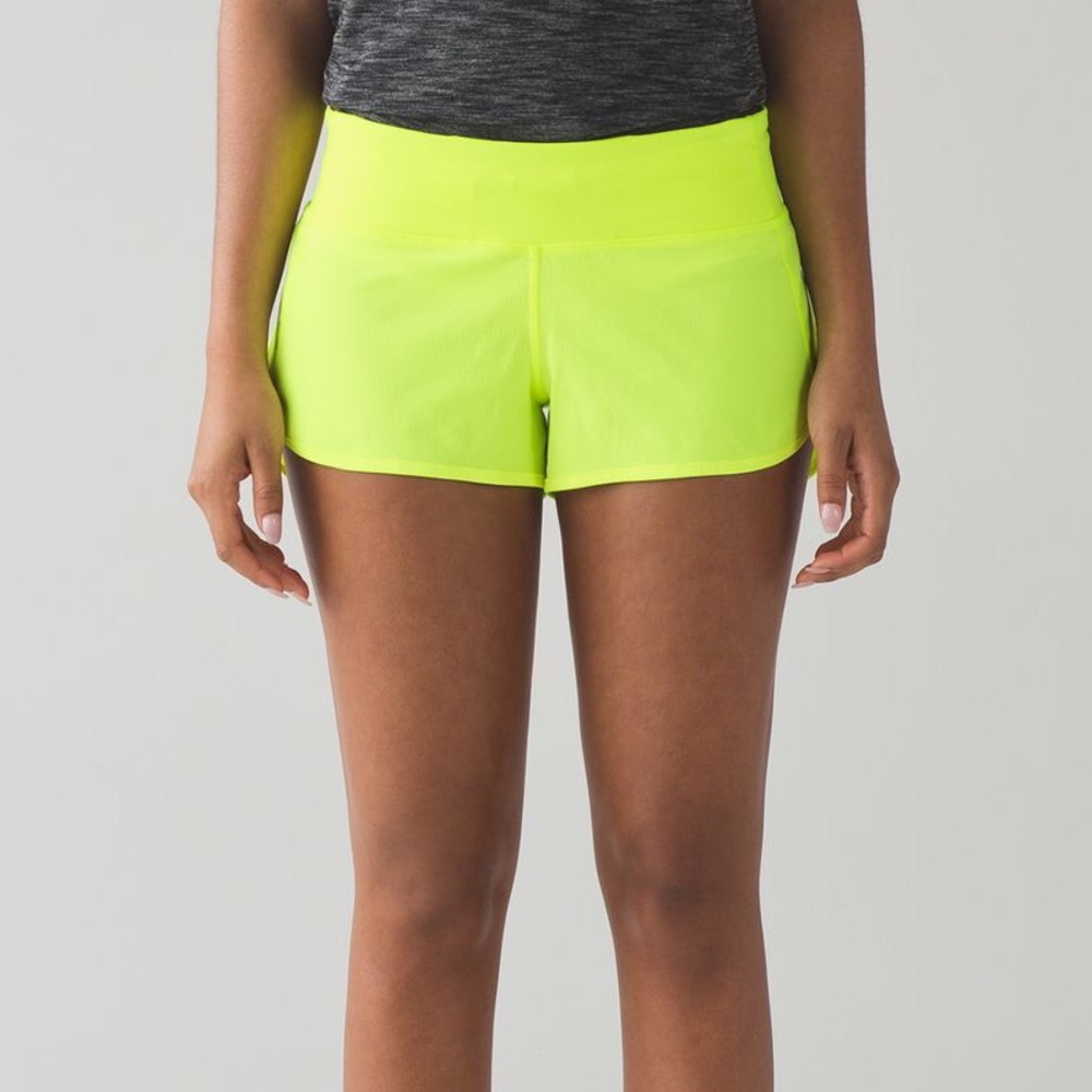 Lululemon Ray yellow speed short 4